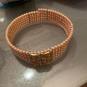 Pearl Choker 5 strand pearls / fashion